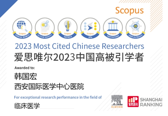 韓國宏教授連續(xù)4年入選“中國高被引學(xué)者”榜單！